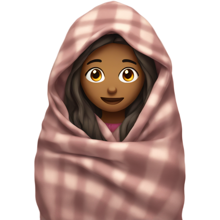 Girl in blanket