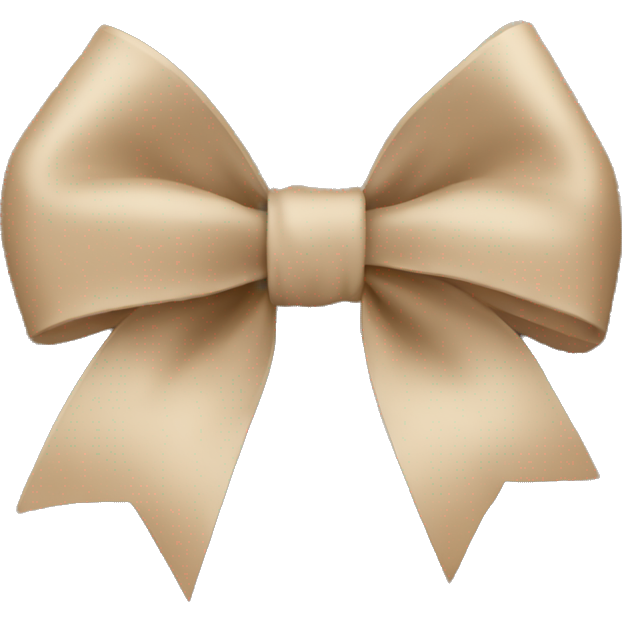 Beige bow
