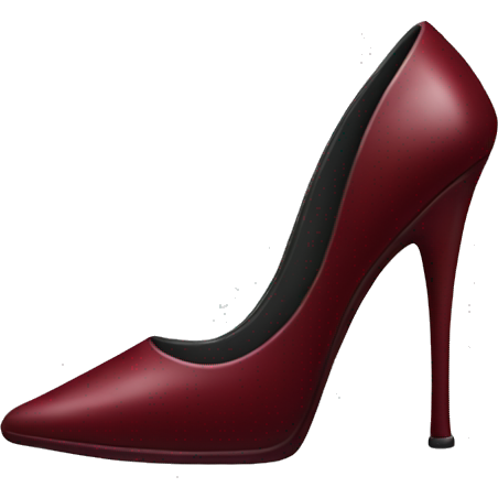 Dark red stiletto
