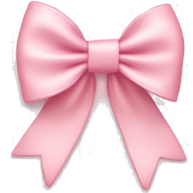 Light pink bow on light pink bow