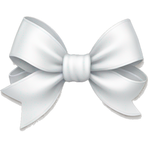 Cute white bow