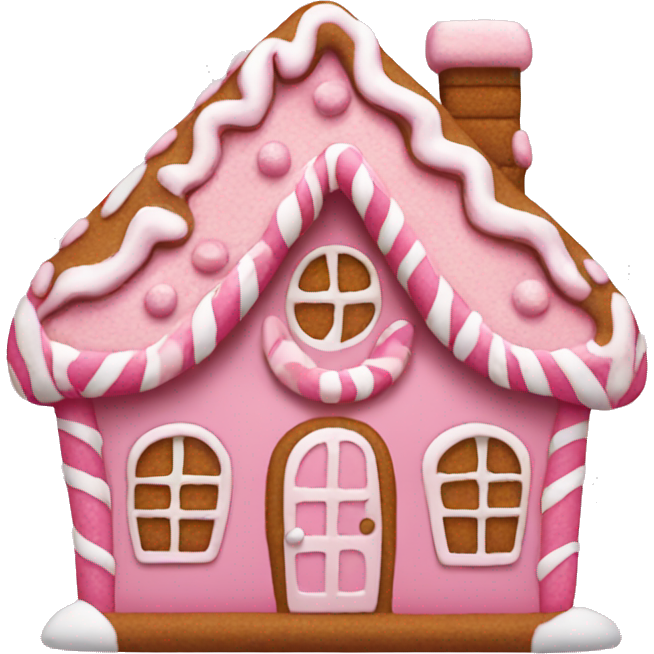 Pink gingerbread house
