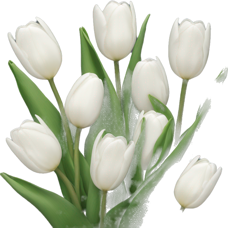 White tulips