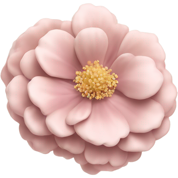 Flower ranunkel pion light pink and beige,