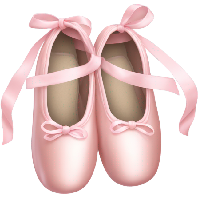 Pastel pink ballet shoes