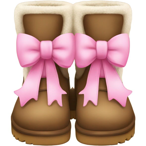 Uggs with pink bows in back