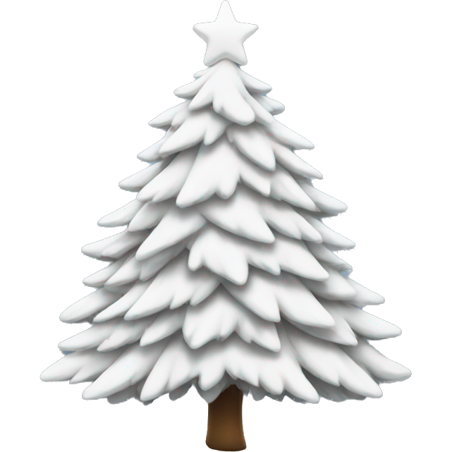 White Christmas tree