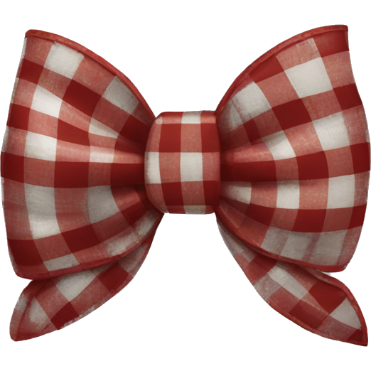 Red and silver plaid bow