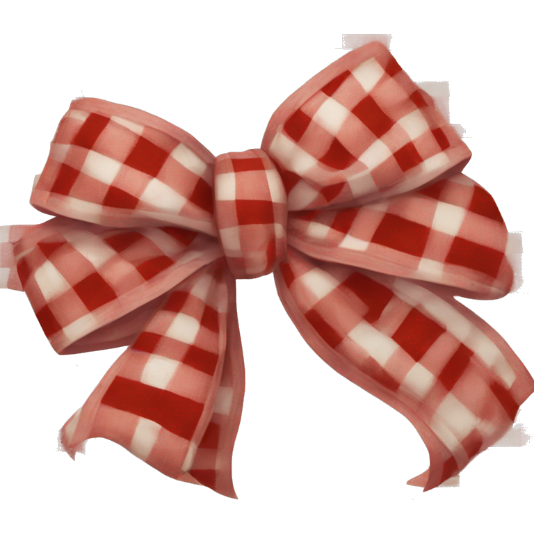 White red plaid bow ribbon
