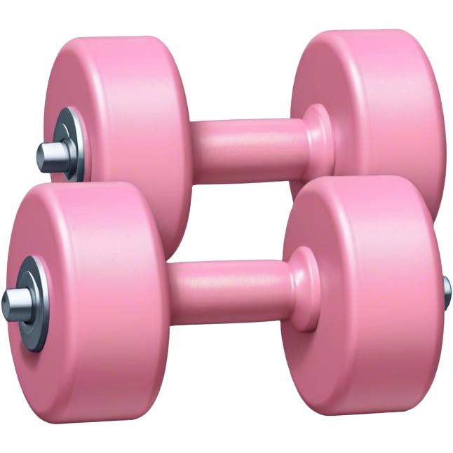 Pale pink dumbell