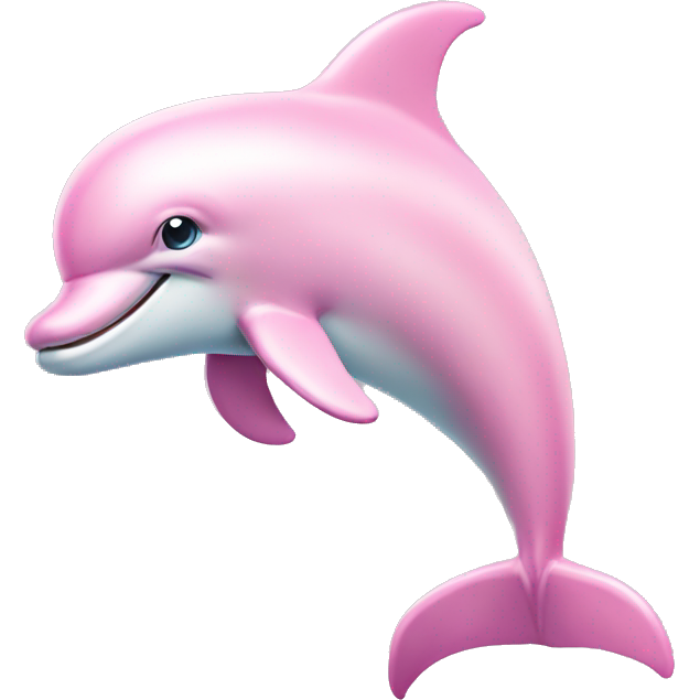 Pastel pink colors dolphin