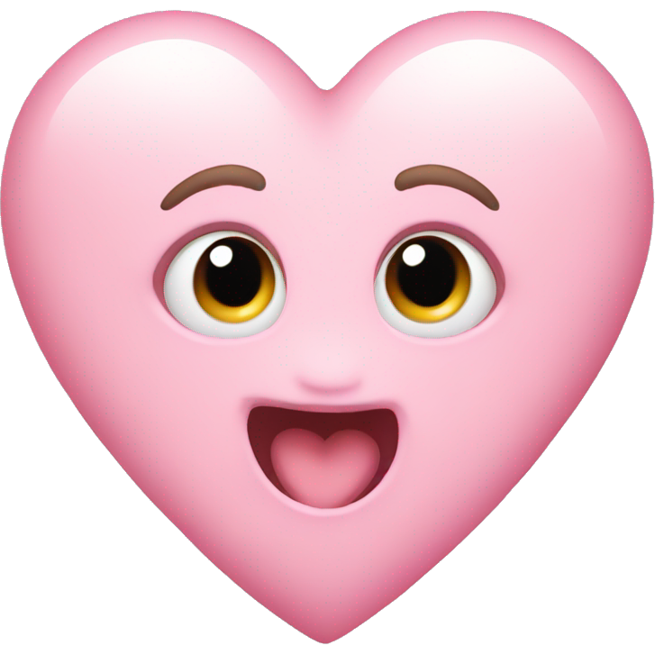 Baby pink love heart