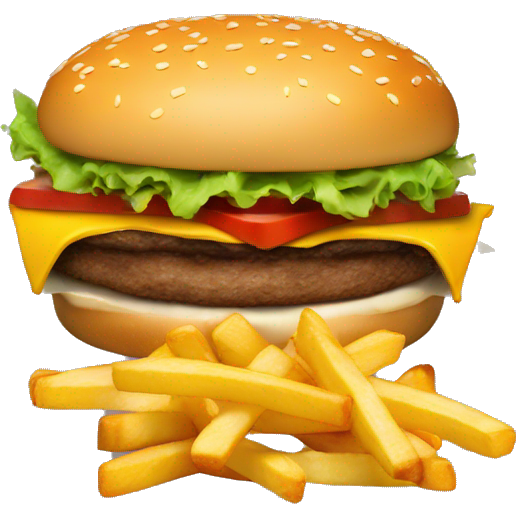 BURGER AND FRIES