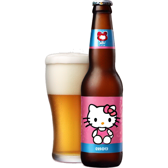 Hello kitty beer