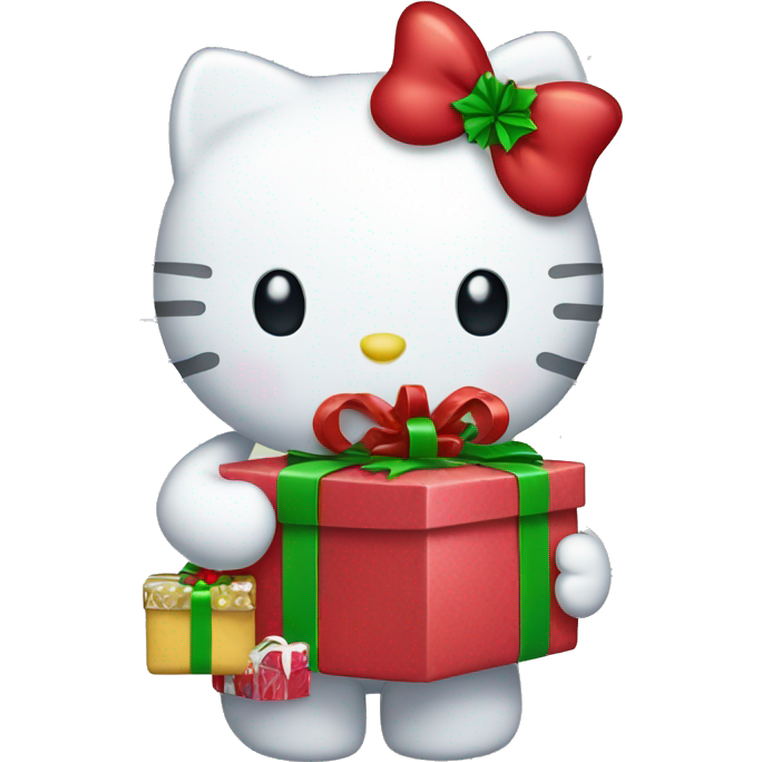 Hello kitty with christmas presents