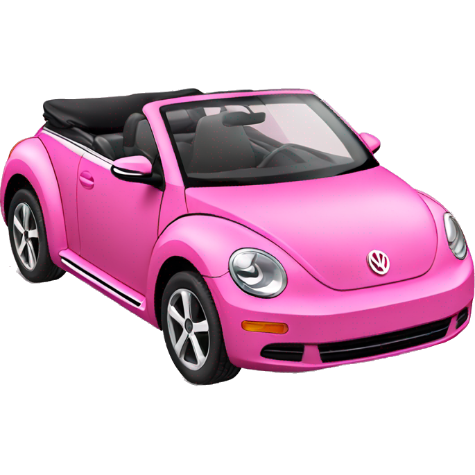 Pink vw new beetle convertible