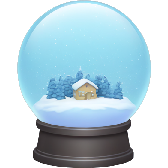 Pastel Blue Snow globe