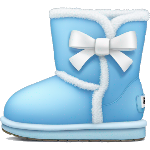 Baby blue uggs with white bows