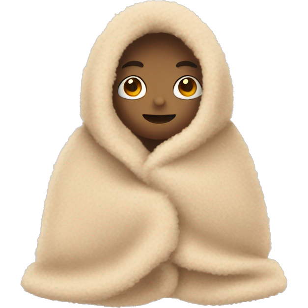 Beige fuzzy blanke