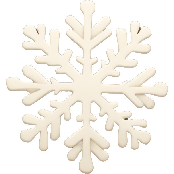 Beige snowflake