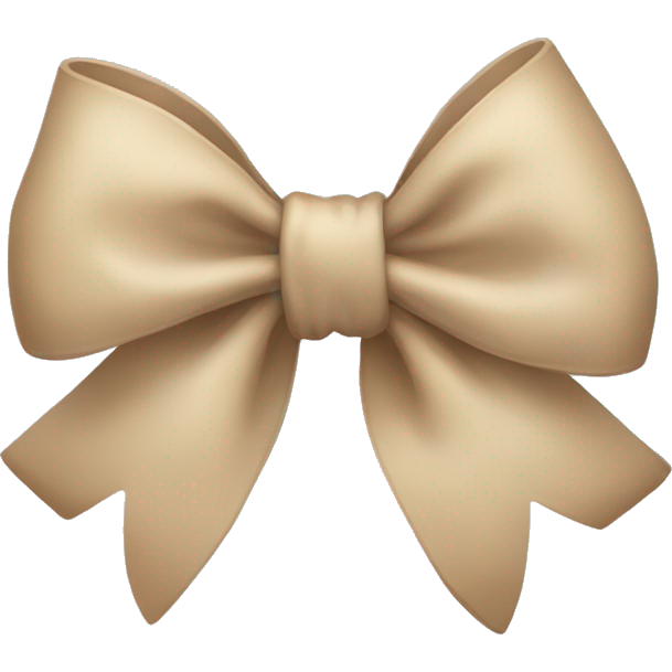 Beige bow