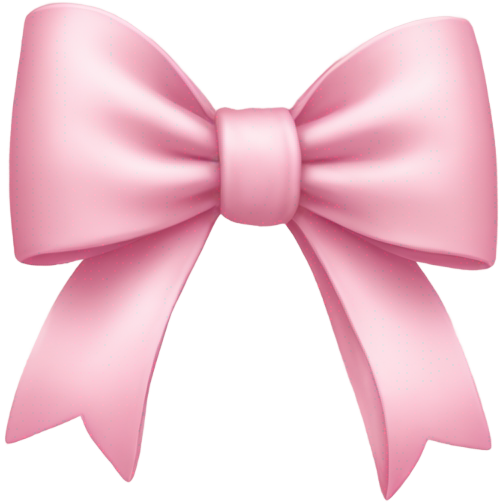 Light pink bow on light pink bow