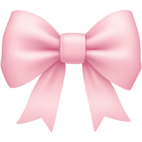 Light pink bow on light pink bow