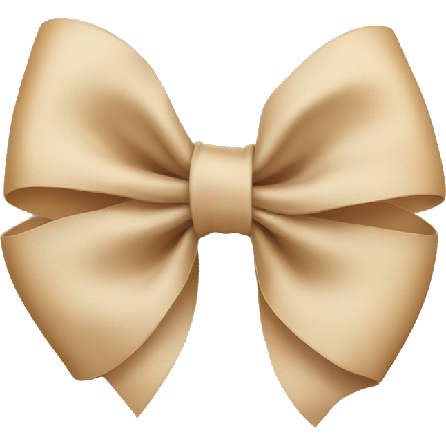 Beige bow