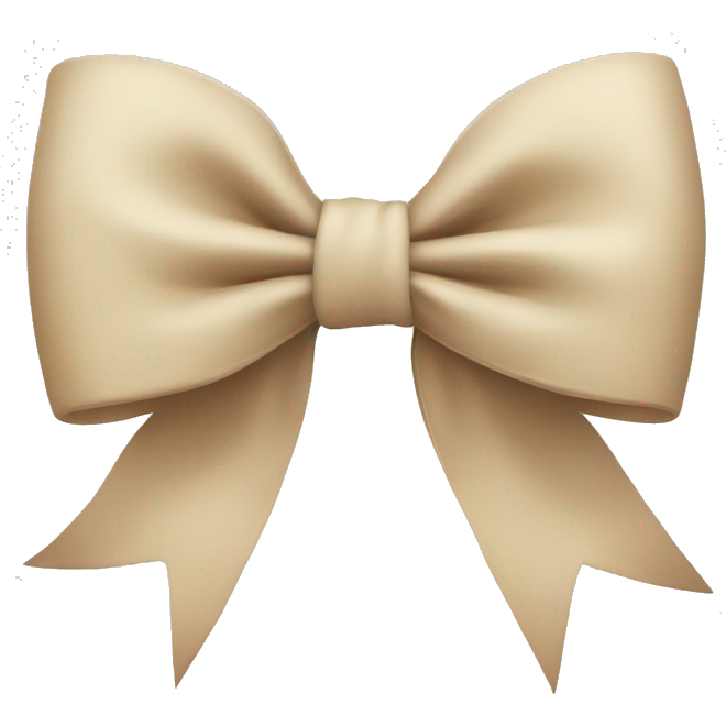 Beige bow
