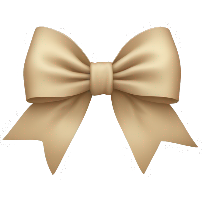 Beige bow