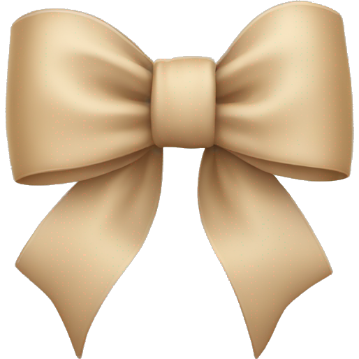 Beige bow