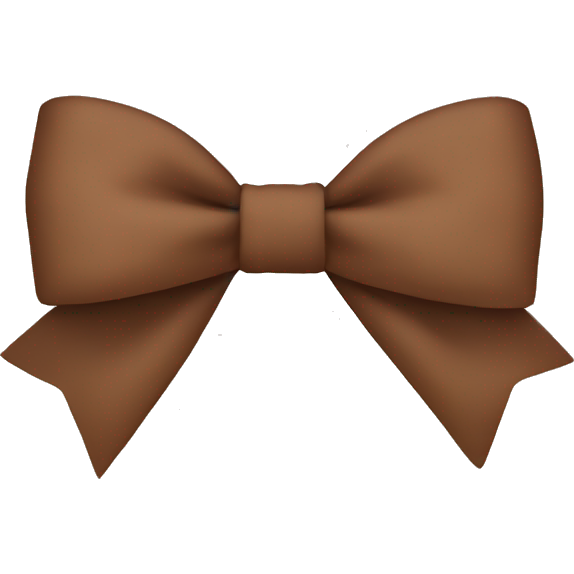 Brown skinny bow