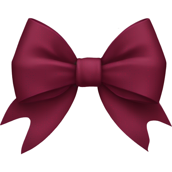 Burgundy bow