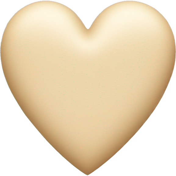 Beige heart