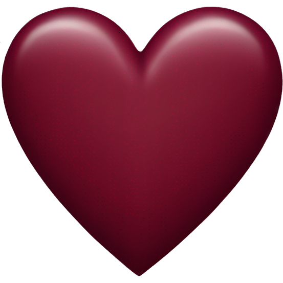 Burgundy heart