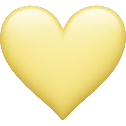 Pastel yellow heart