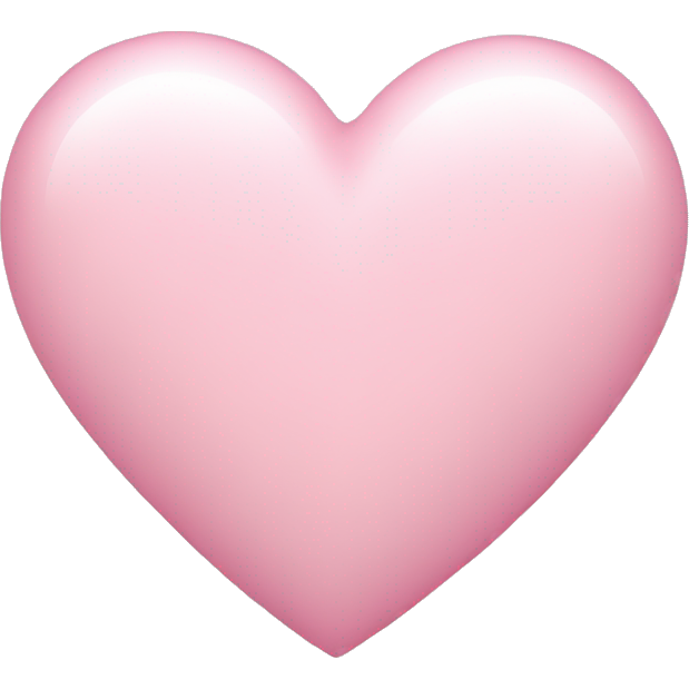 Light pink love heart