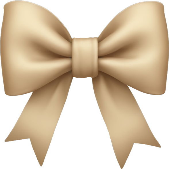 Beige bow