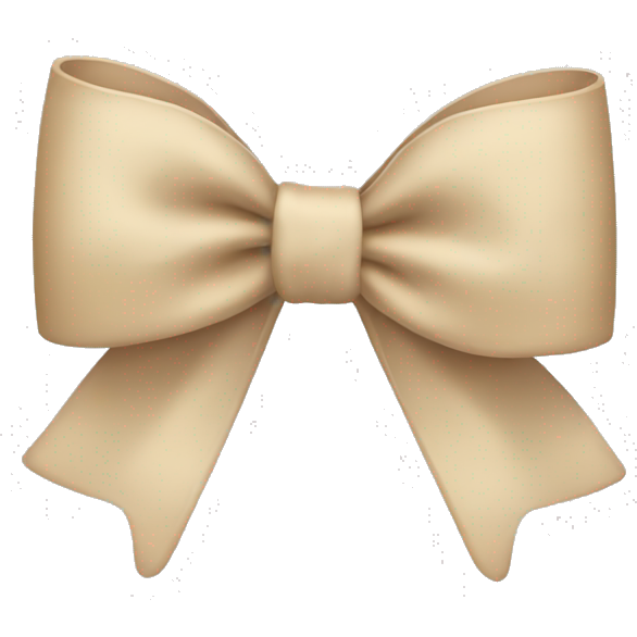 Beige bow