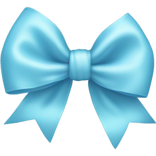 Baby blue bow