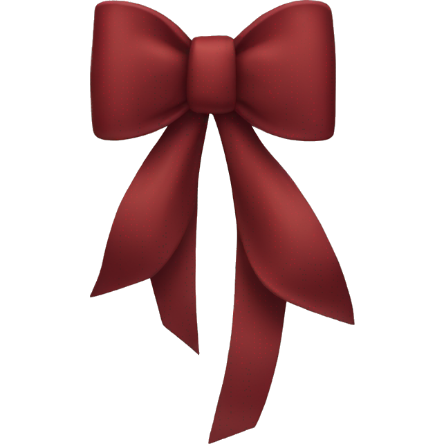 Dark red iPhone bow