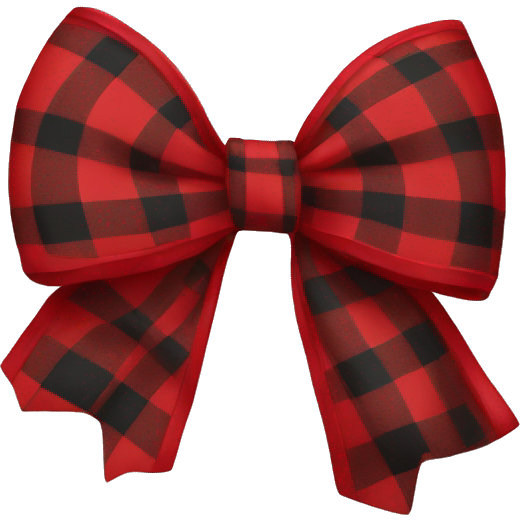 Red plaid bow