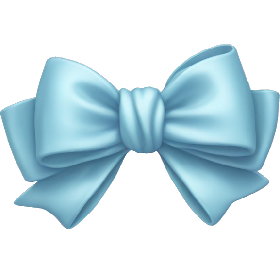 Baby blue bow pastel