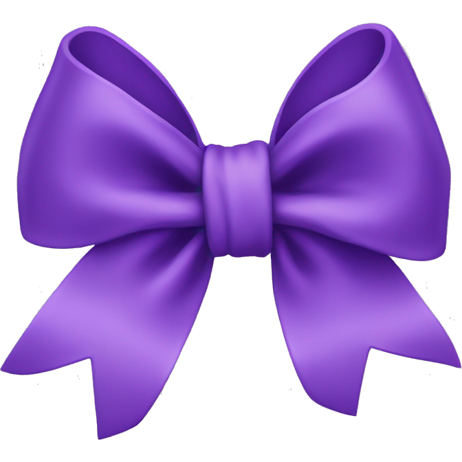 Purple bow