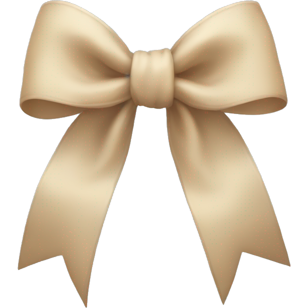 Beige bow