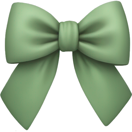 Sage green bow