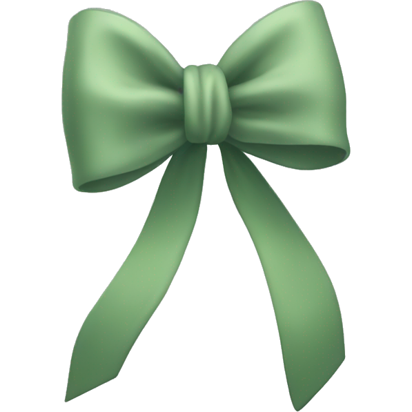 Sage green bow