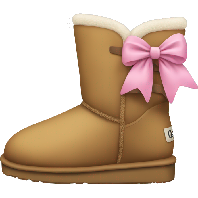 Uggs shoes with a bow on it