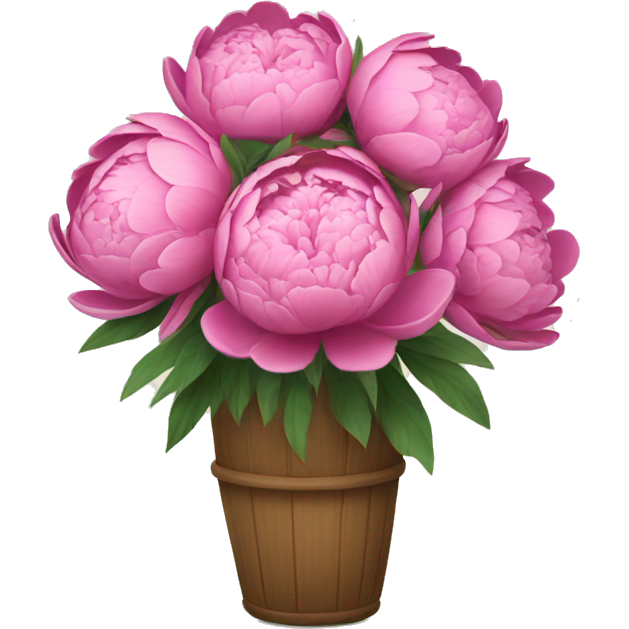 A bouquet of peony flowers