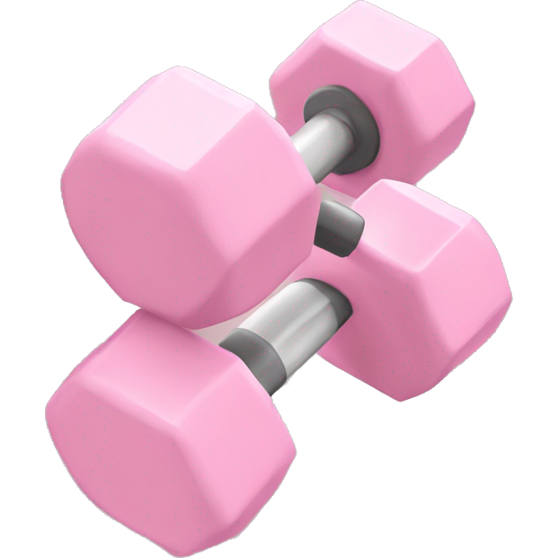 Pale pink single dumbbell